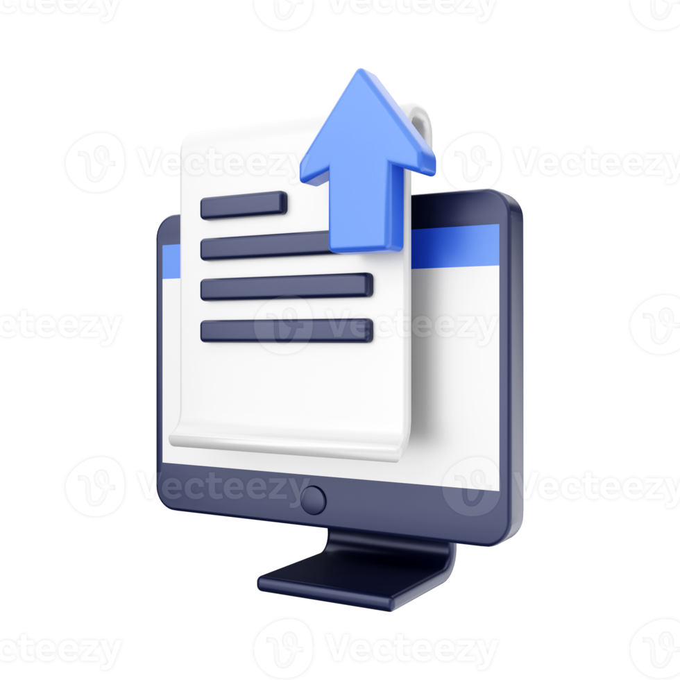 3d computer function icon illustration png
