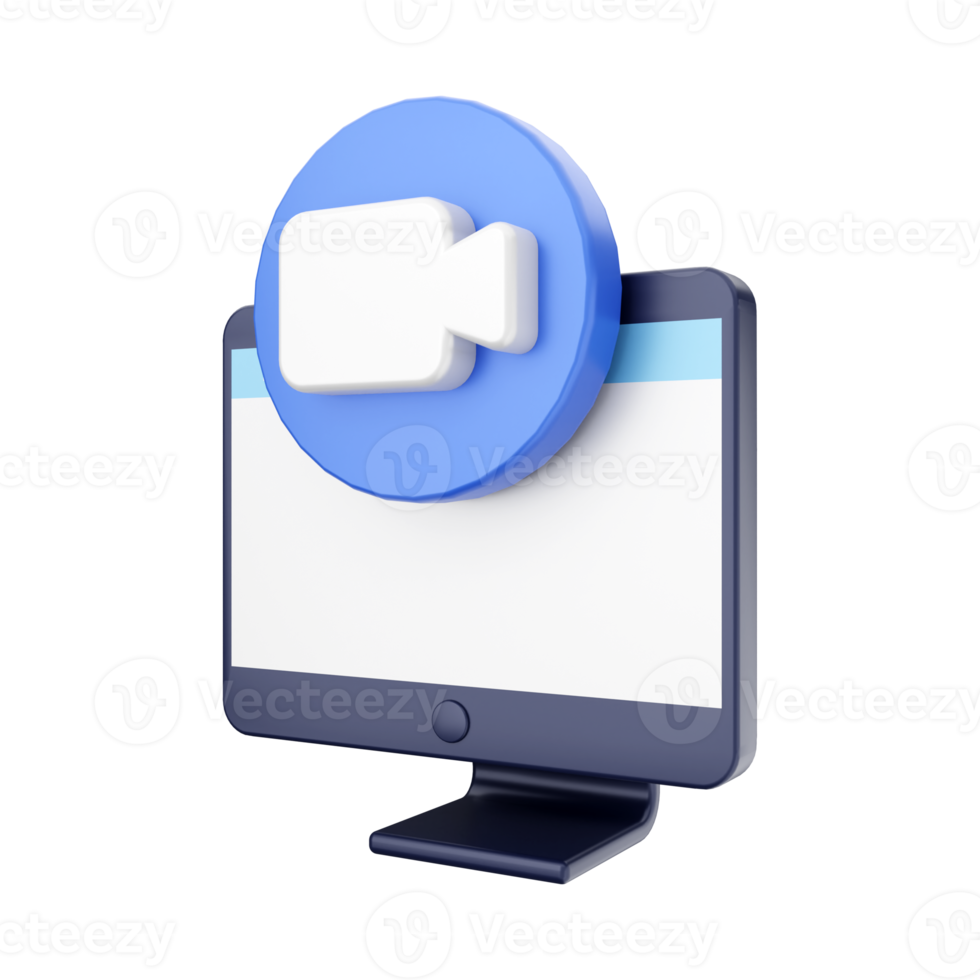 3d computer function icon illustration png