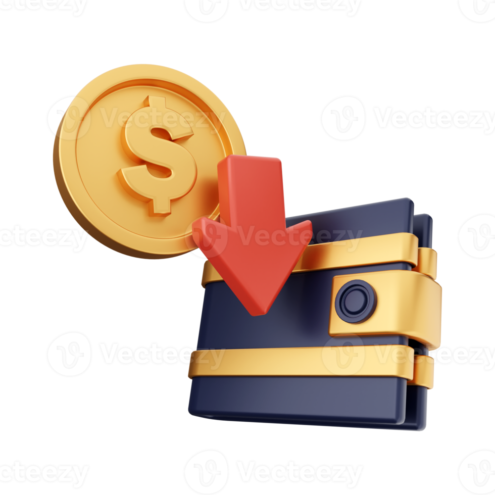 3d money coin icon illustration png