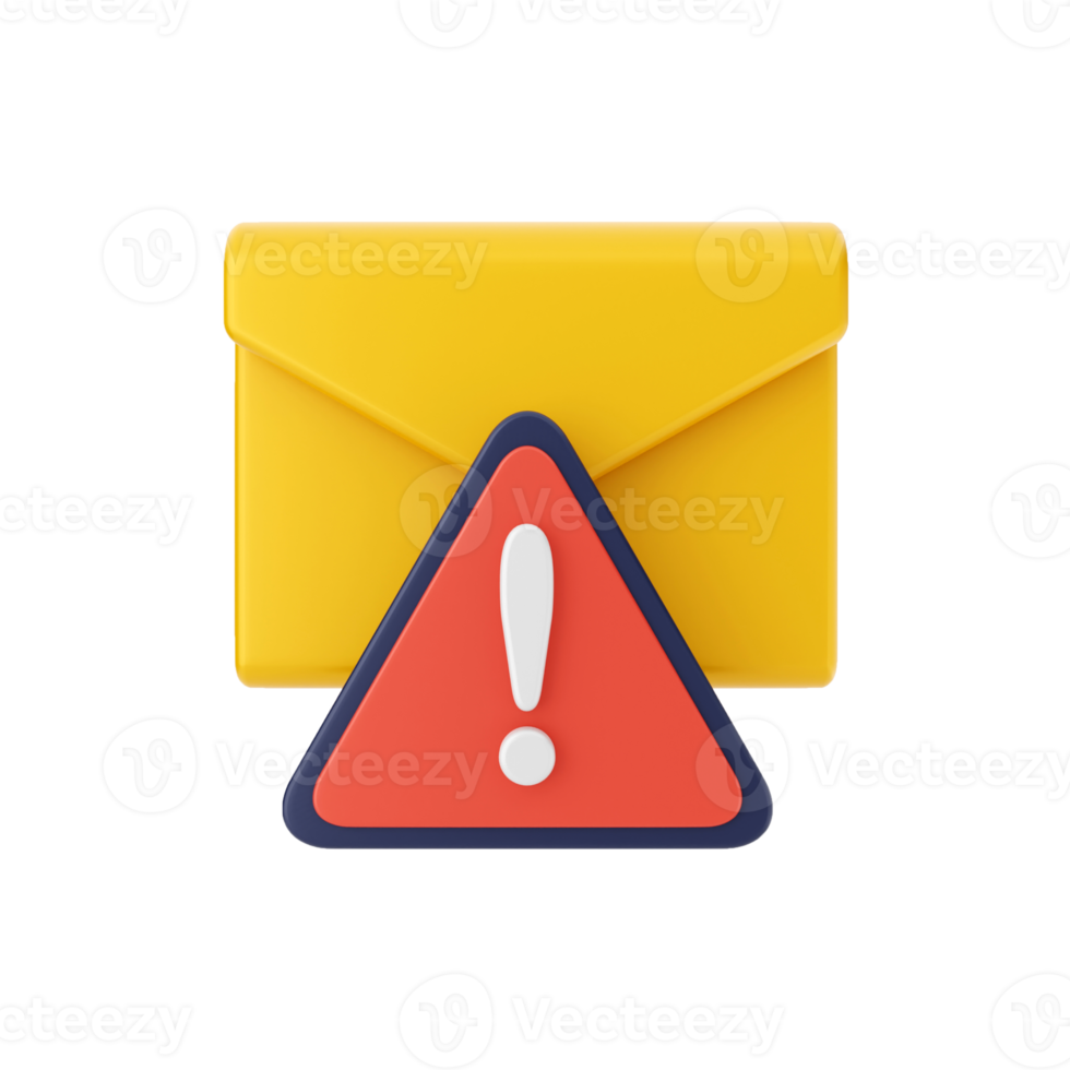 3d mail email message icon illustration png