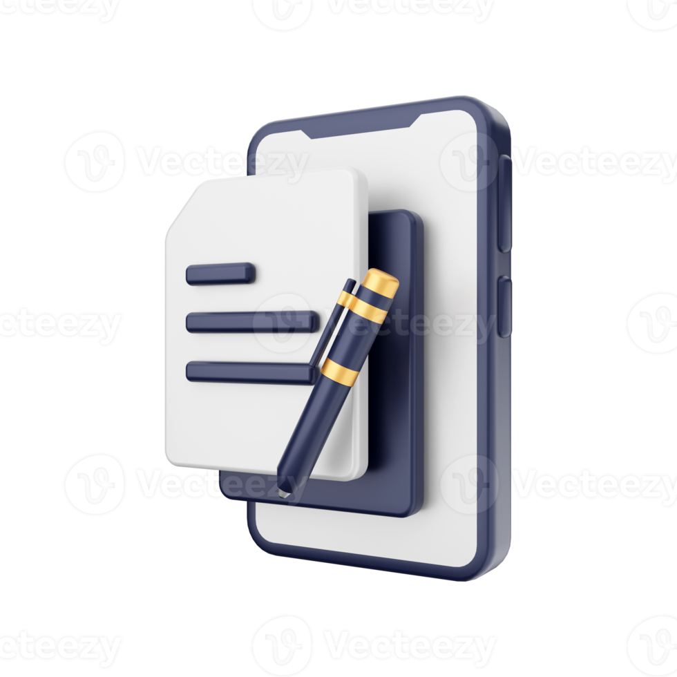 3d smartphone function icon illustration png