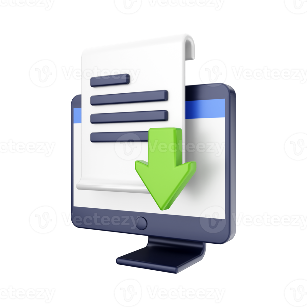 3d computer function icon illustration png