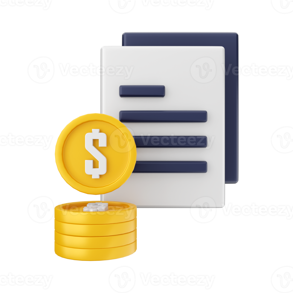 3d money coin icon illustration png