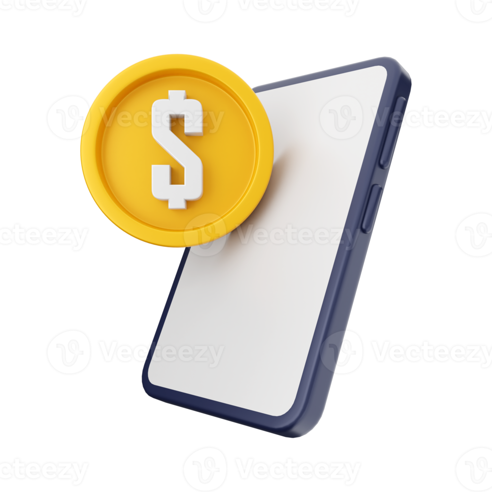 3d money coin icon illustration png
