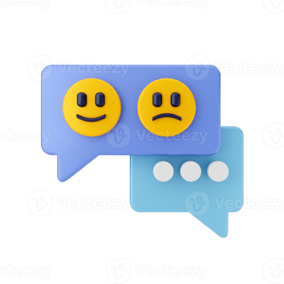 3d chat mail message notification chatting illustration png