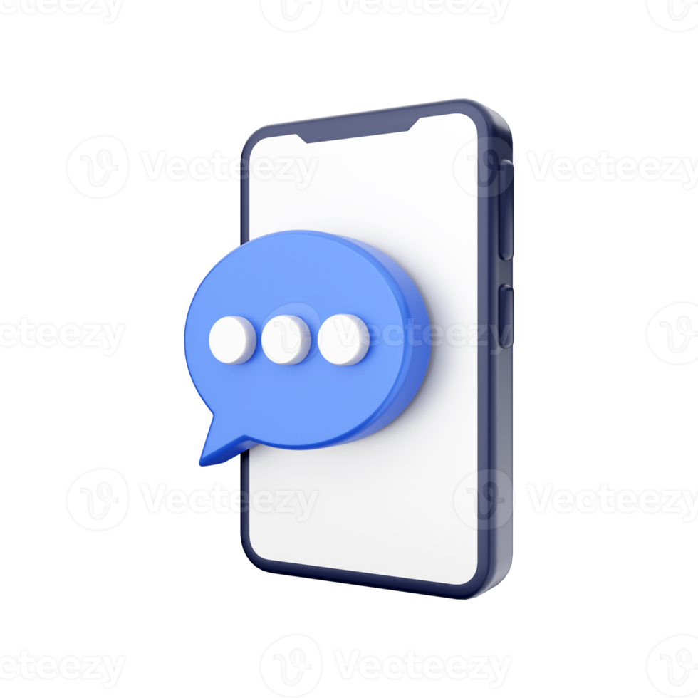 3d smartphone function icon illustration png