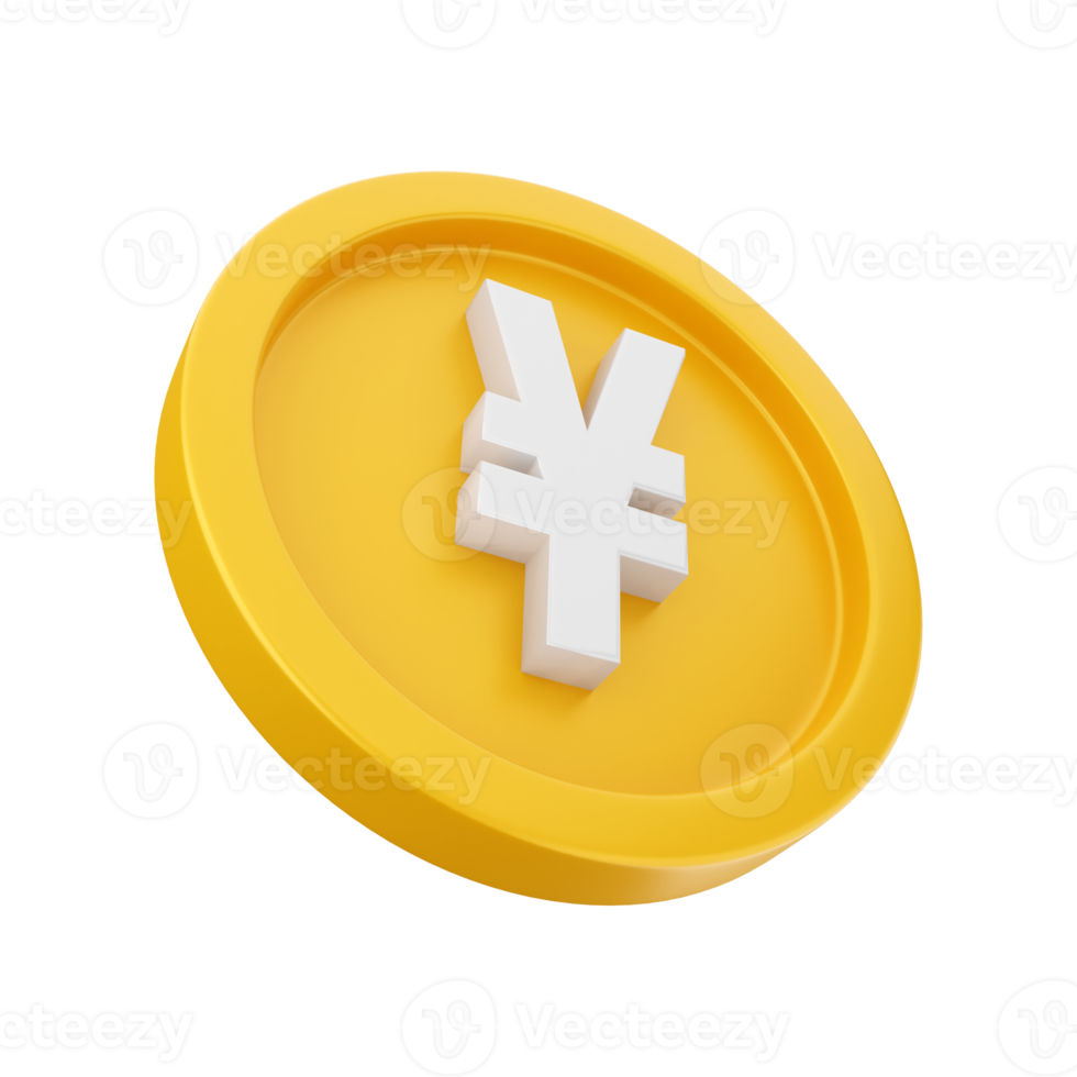 3d money coin icon illustration png