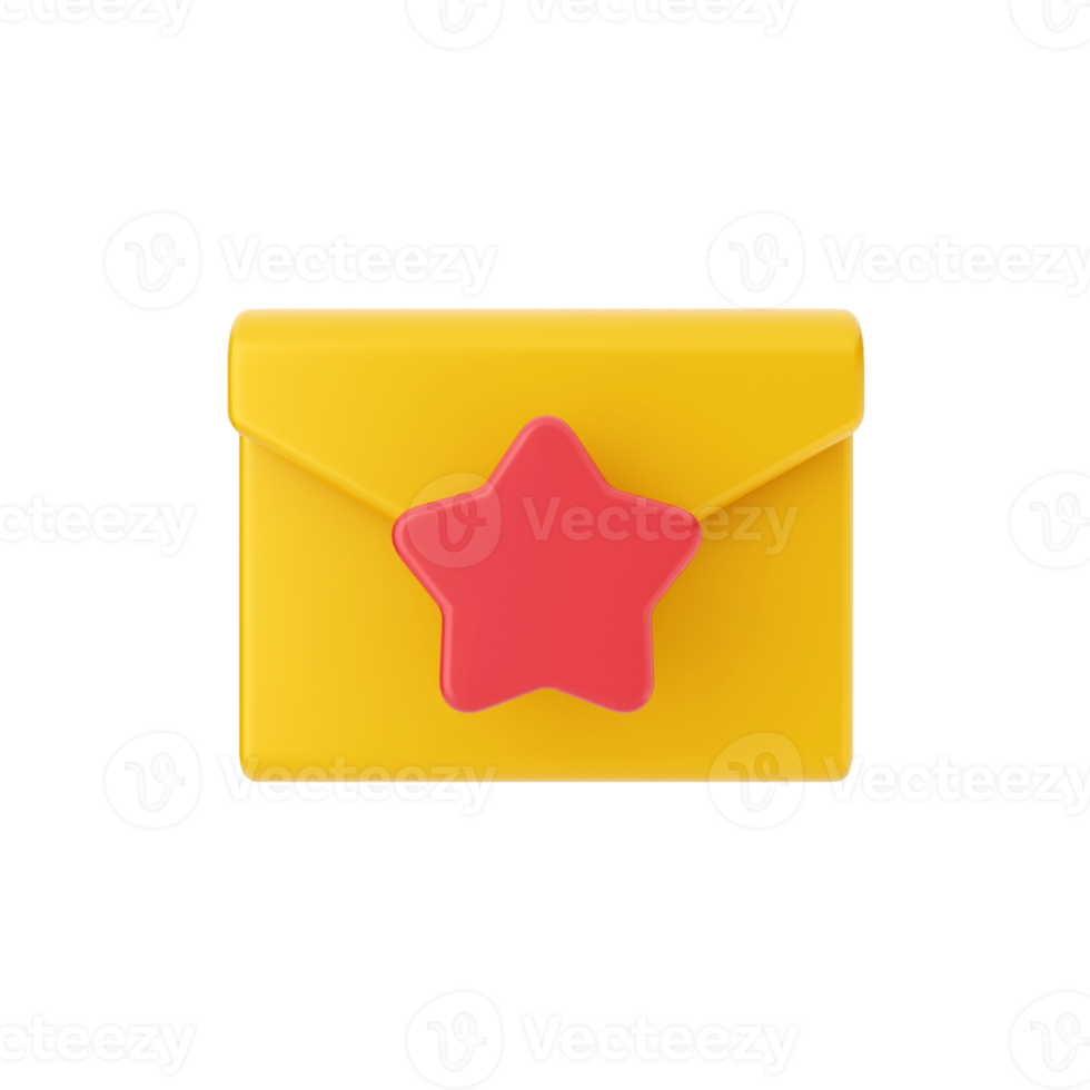 3d mail email message icon illustration png