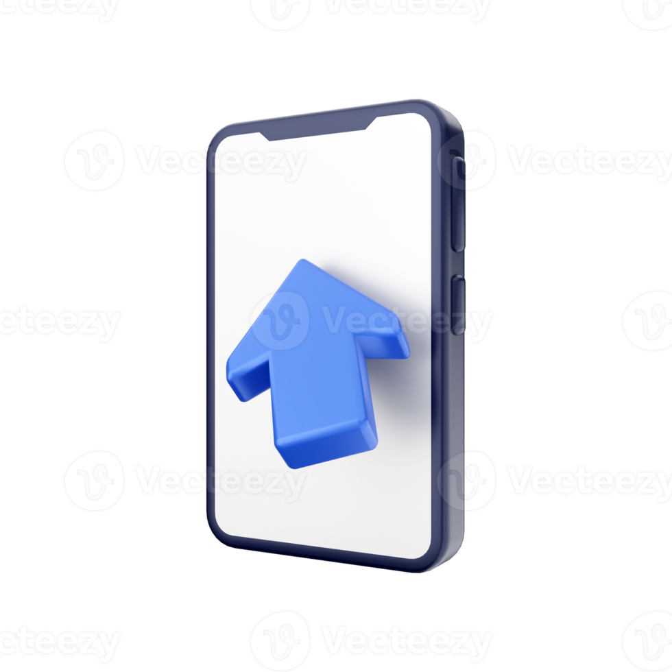 3d smartphone function icon illustration png