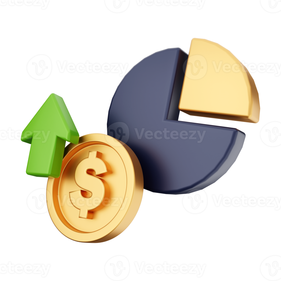 3D-Geldmünzen-Währungsdollarillustration png