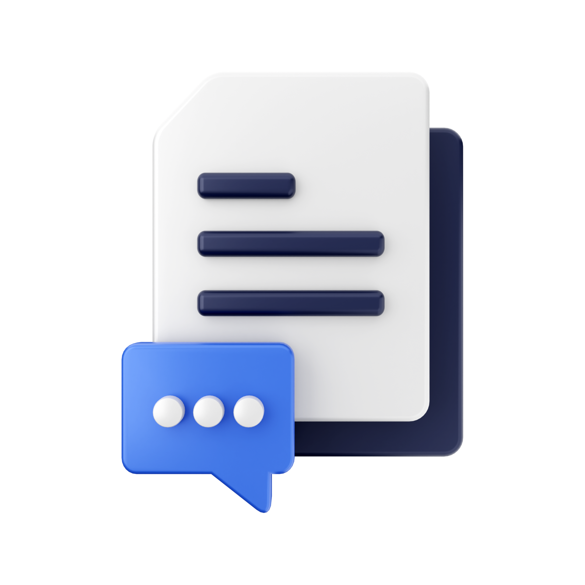 3d Document File Icon Illustration 8509530 PNG