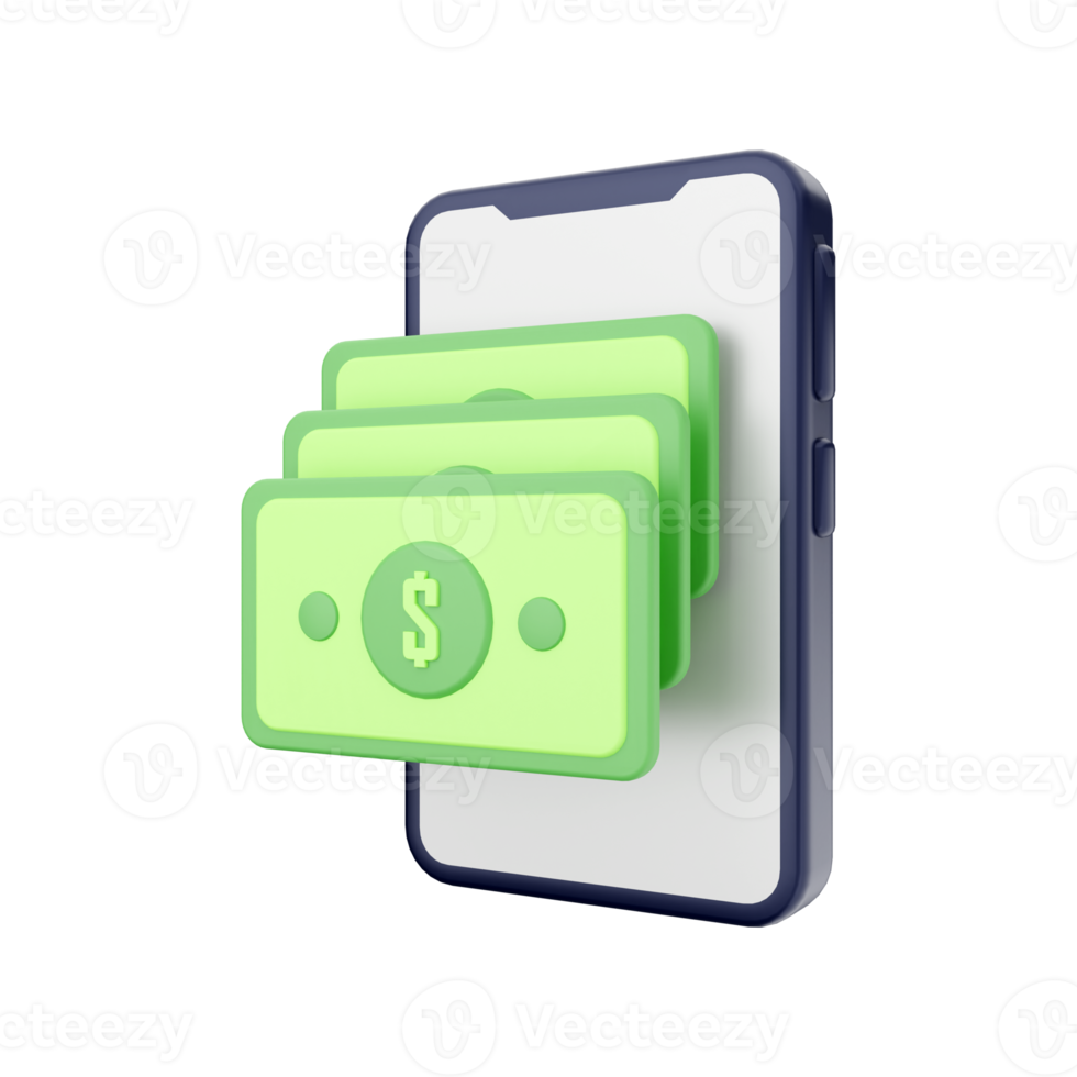 3d smartphone function icon illustration png