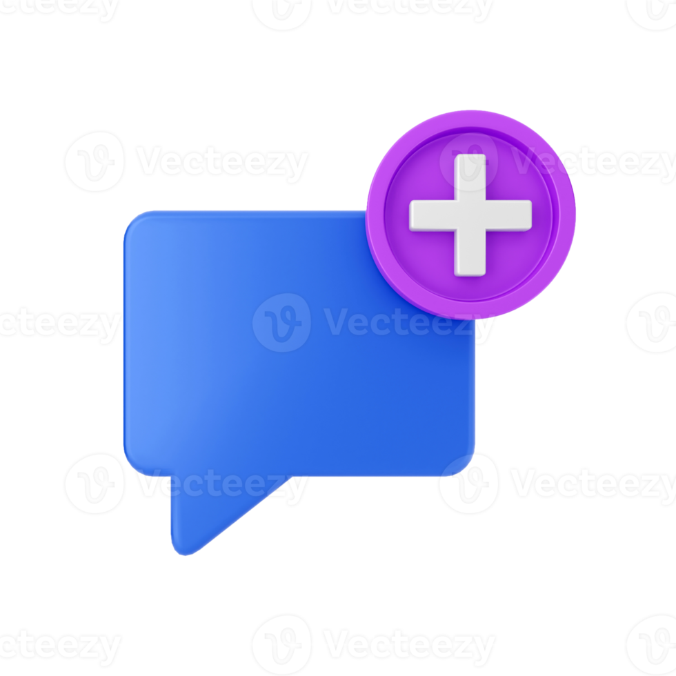 3d chat mail message notification chatting illustration png