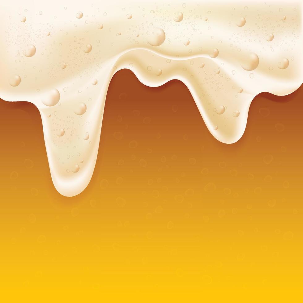 Beer Foam Background Template vector