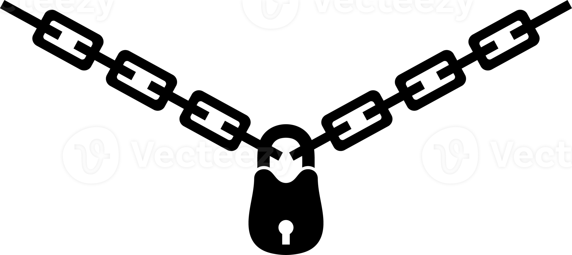 illustration png de la silhouette de la chaîne et du cadenas 8509646 PNG