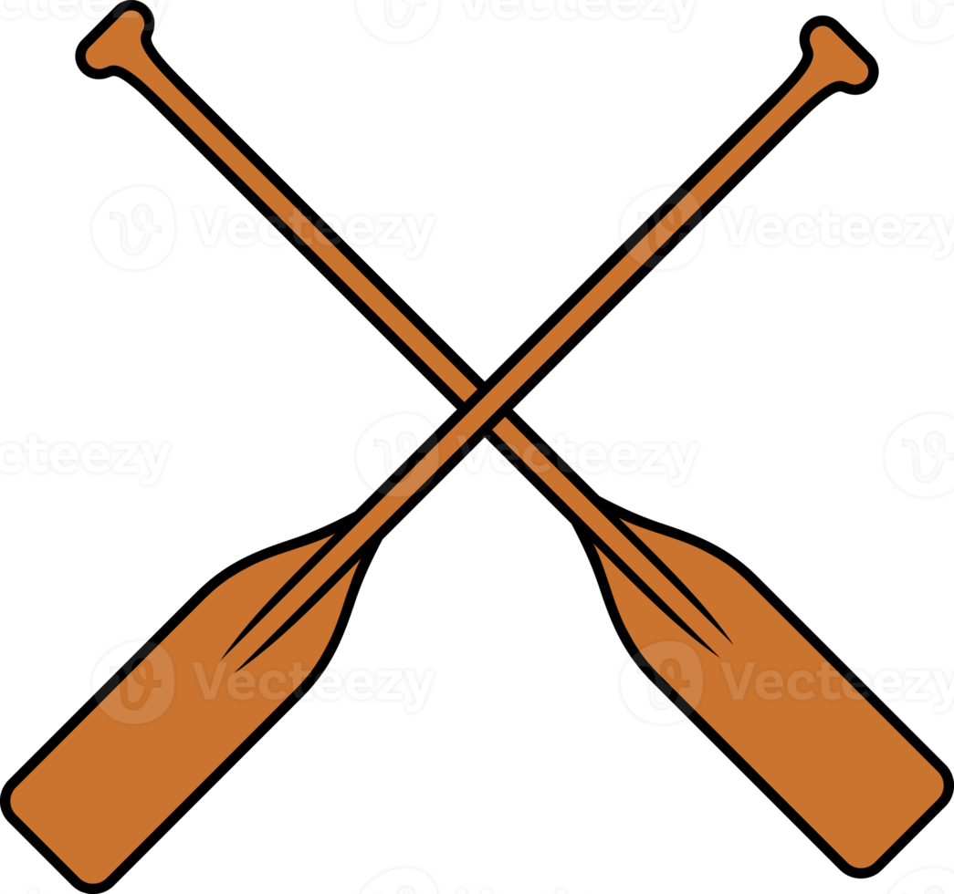 Crossed paddles png illustration