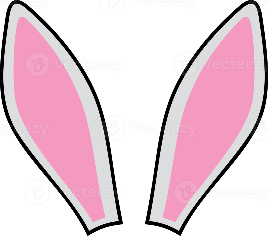 Bunny - rabbit ears color png illustration