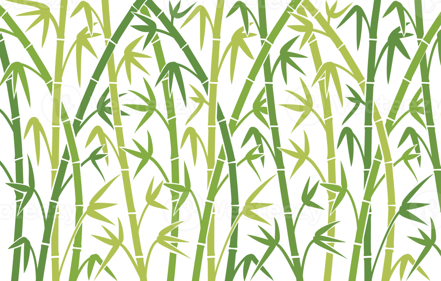 Png background with green bamboo stems