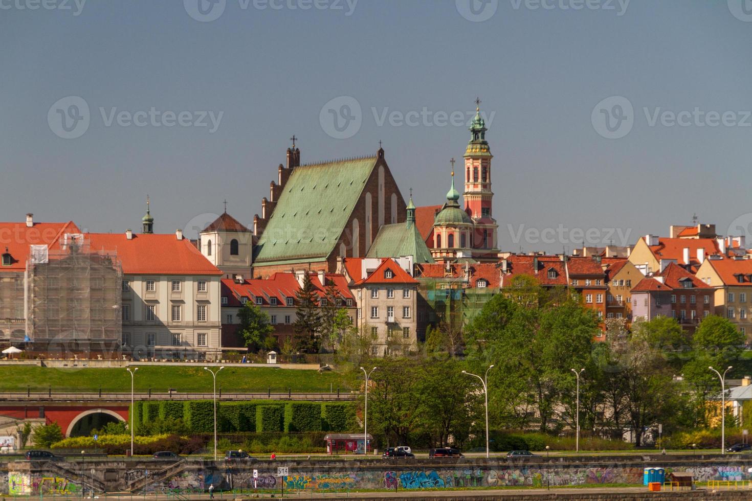 Warsaw, Poland. Old Town - famous Royal Castle. UNESCO World Heritage Site. photo