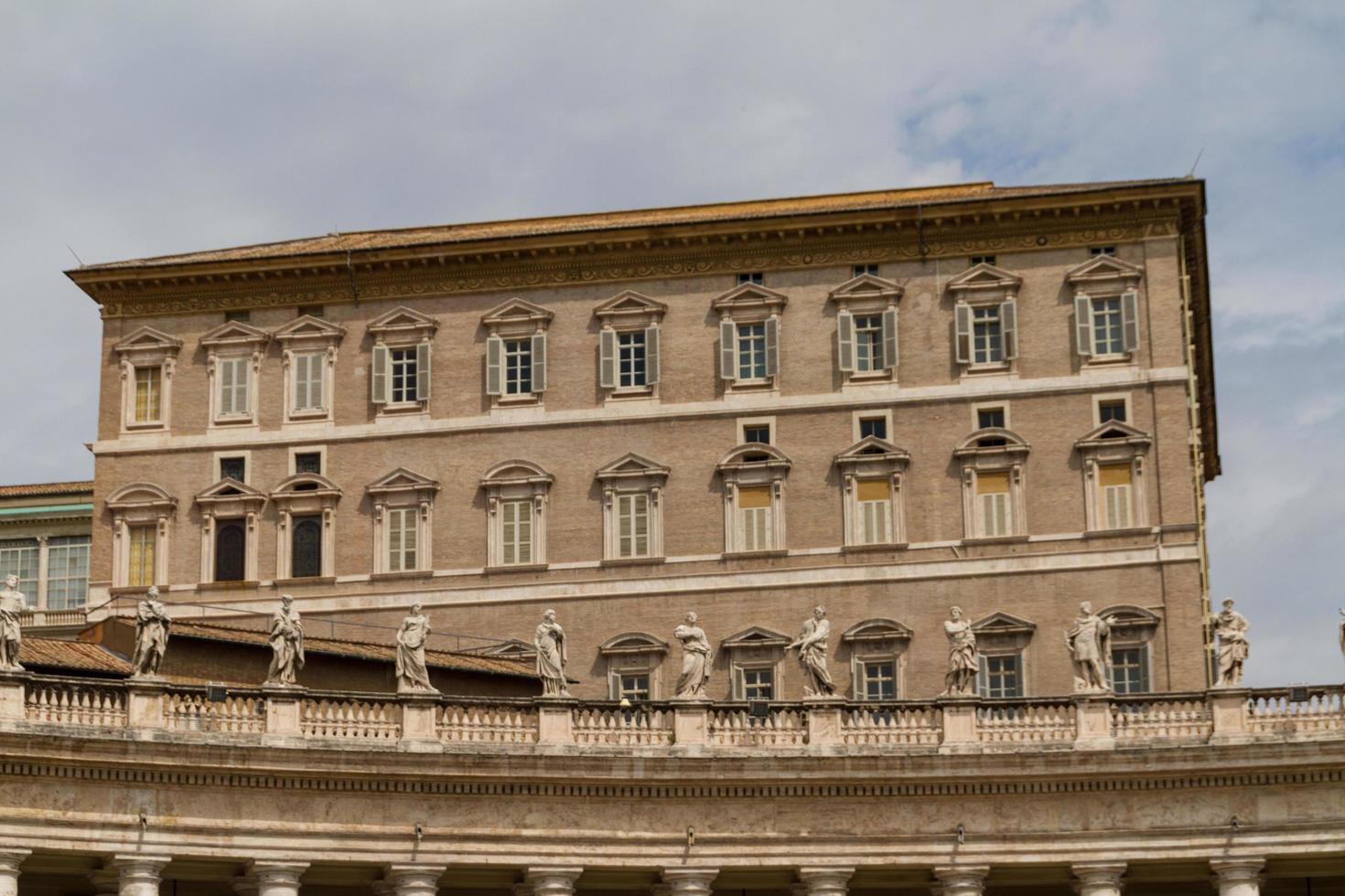 Buildings in Vatican, the Holy See within Rome, Italy. Part of Saint Peter's Basilica. photo