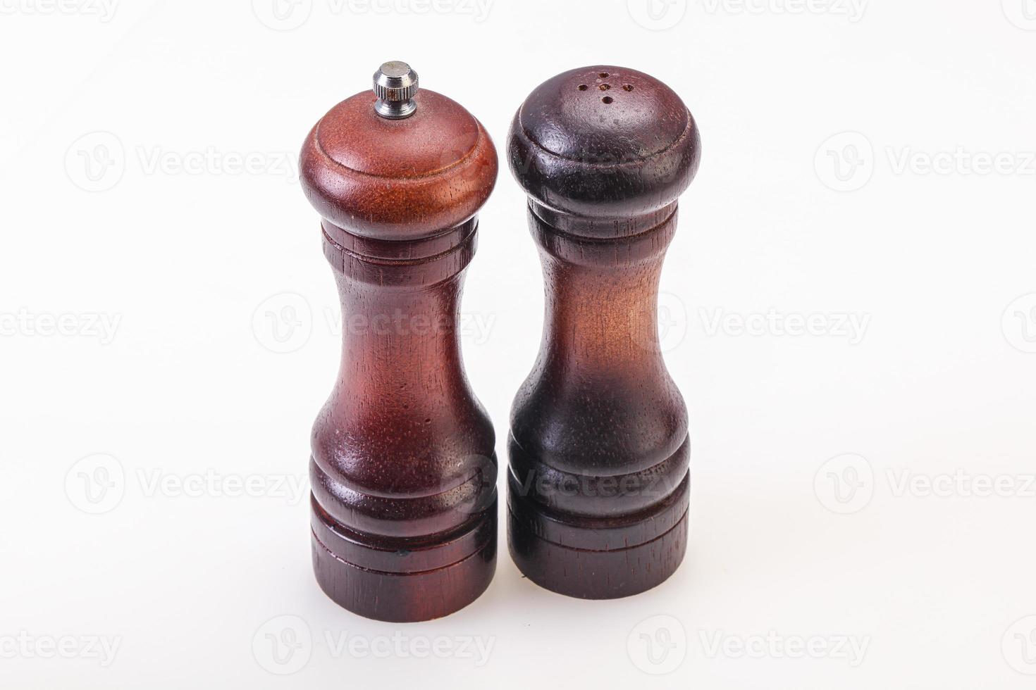 Wooden Pepper and salt mill photo