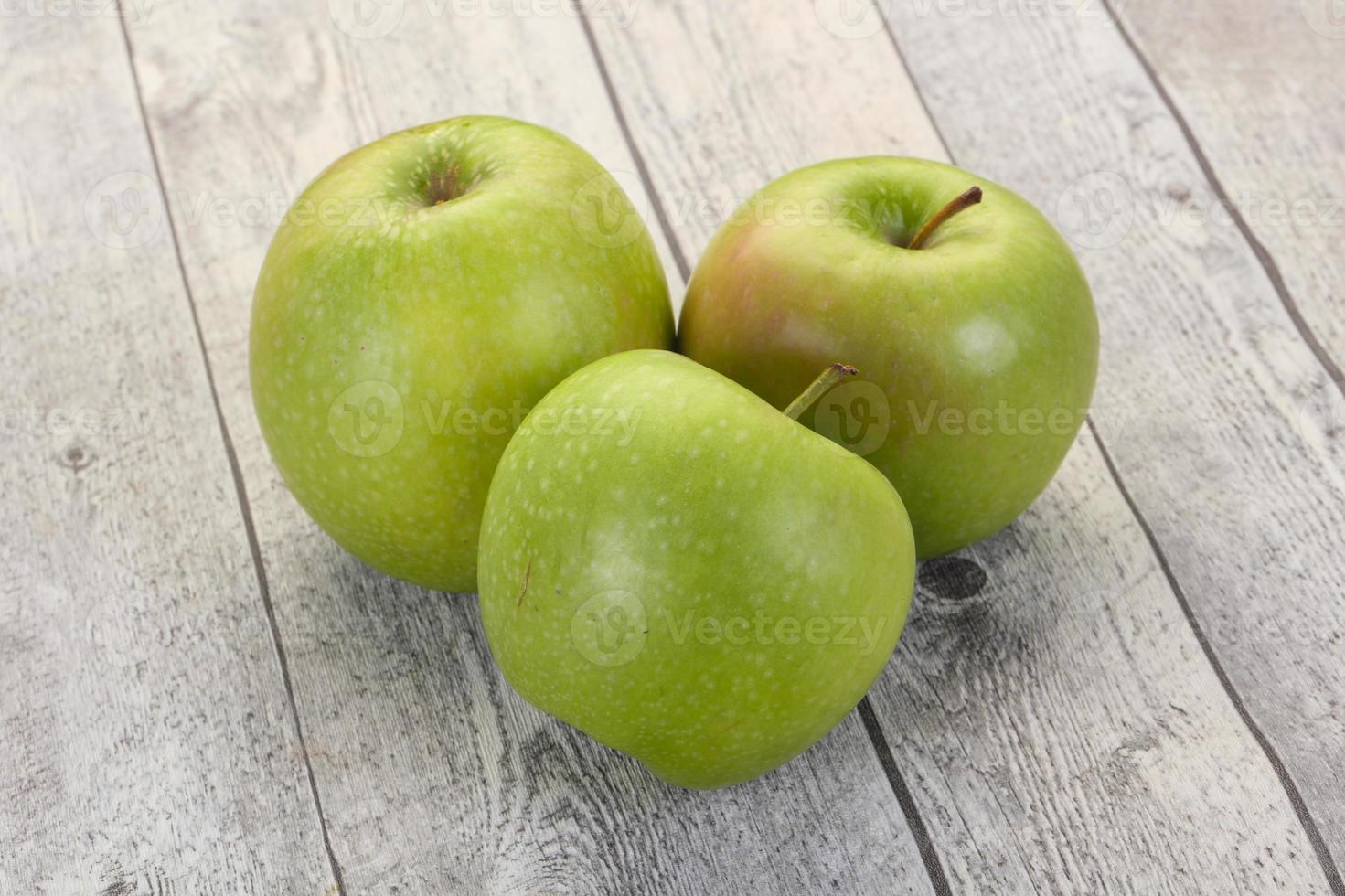 Green ripe apple photo