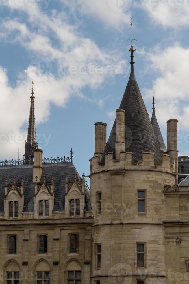 Historic building in Paris France photo