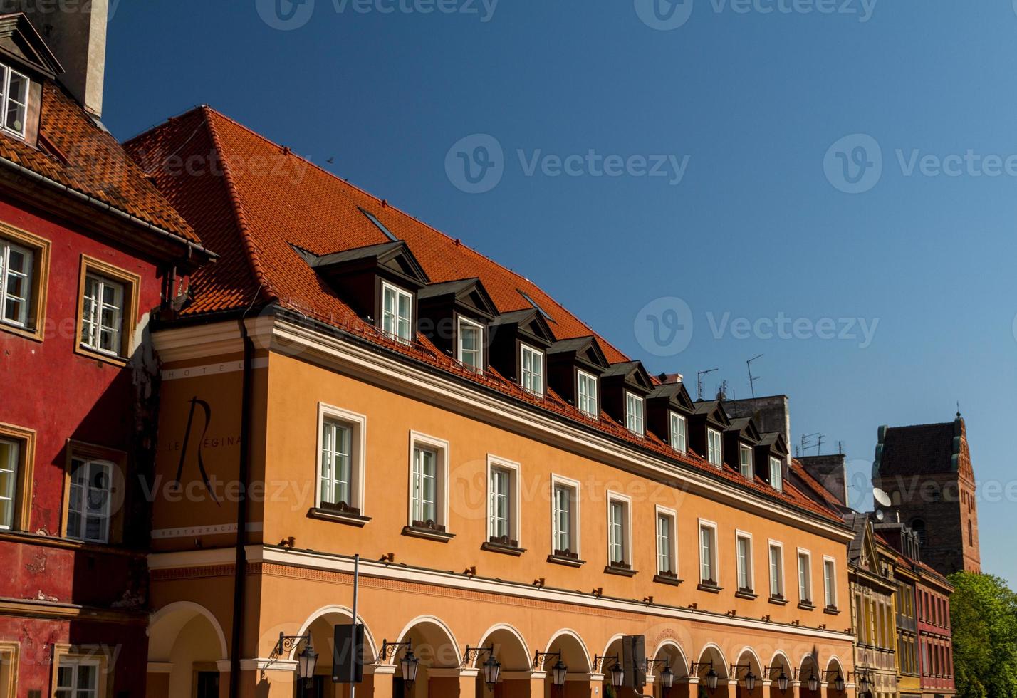 City center of Warsaw, Poland photo