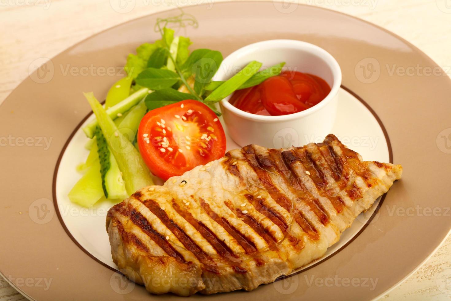 Grilled pork cutlet 8511488 Stock Photo at Vecteezy