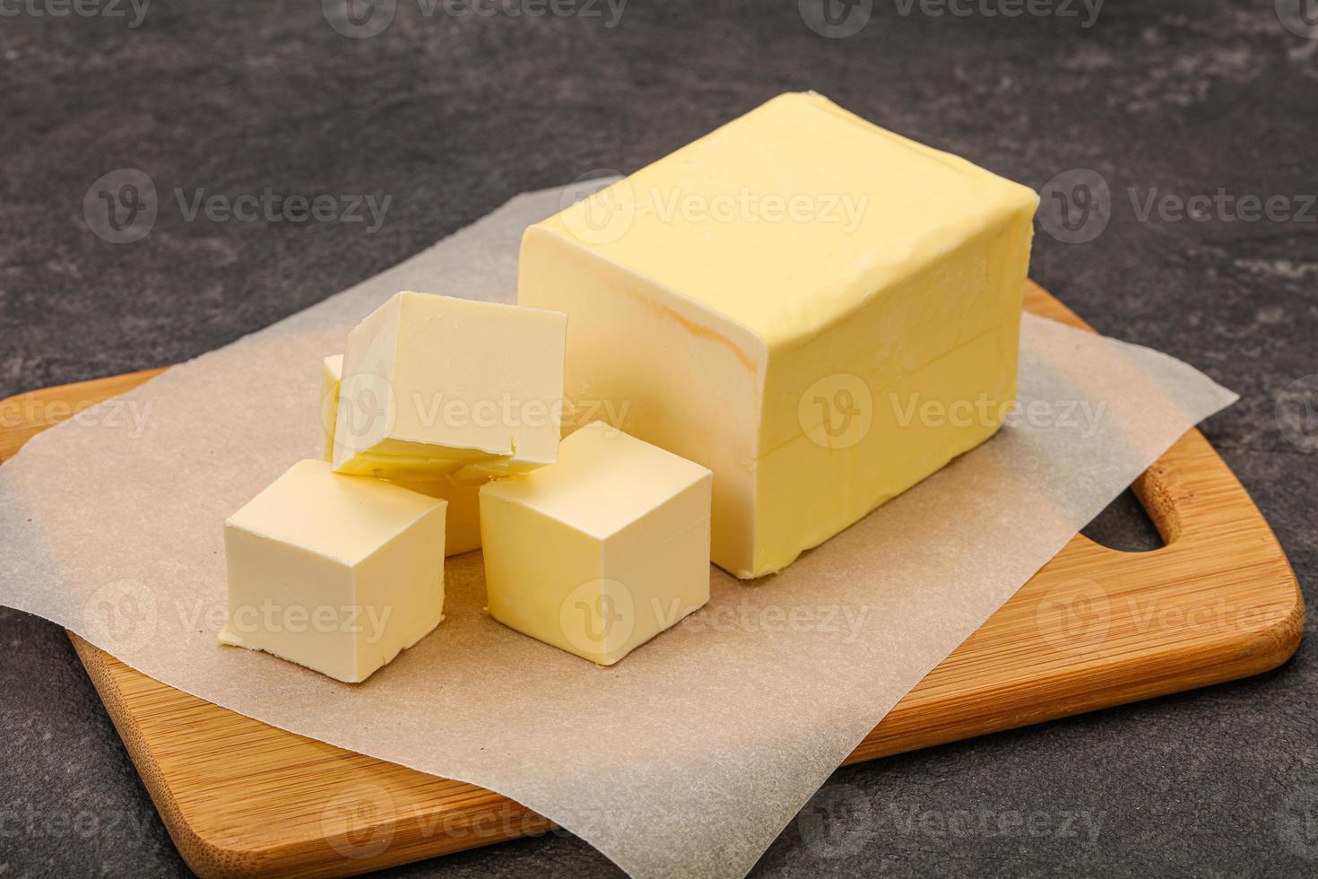 Dairy natural yellow butter piece photo