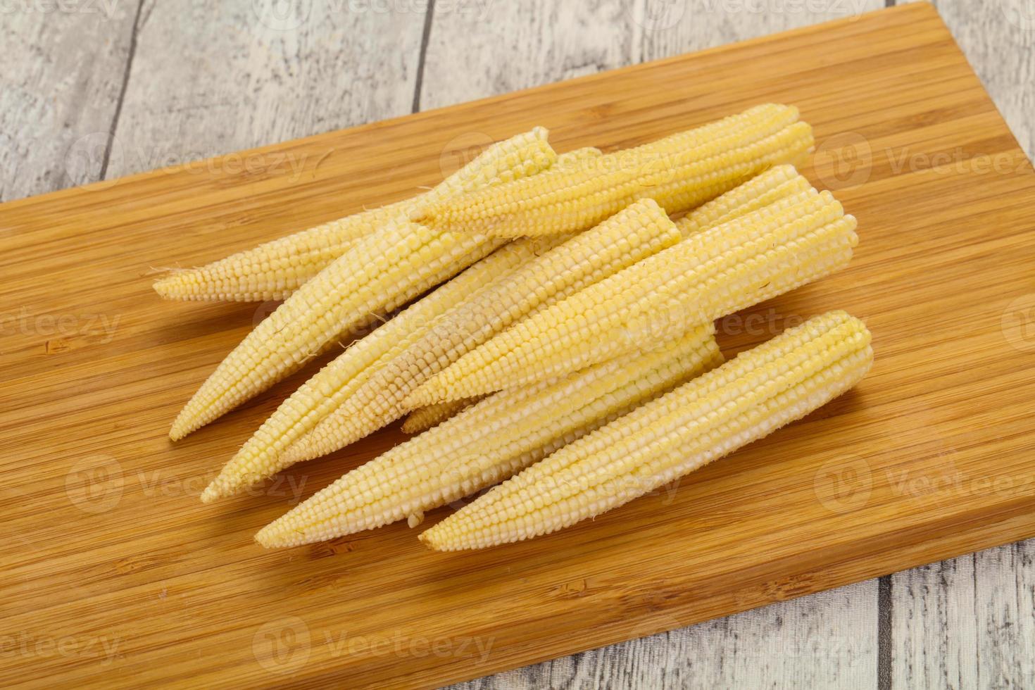 Raw baby corn photo