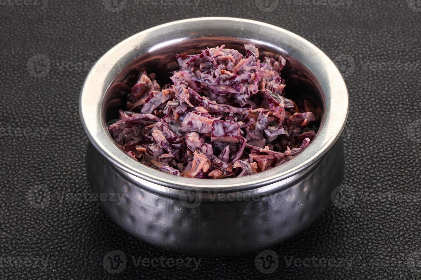 Cole slaw salad with cabbage photo