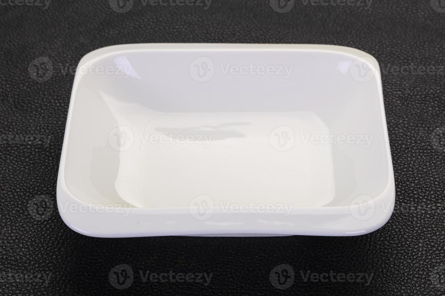 Empty white plate photo