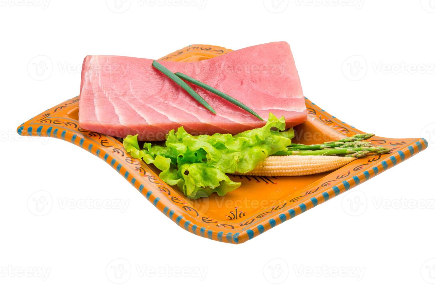 Tuna raw steak photo