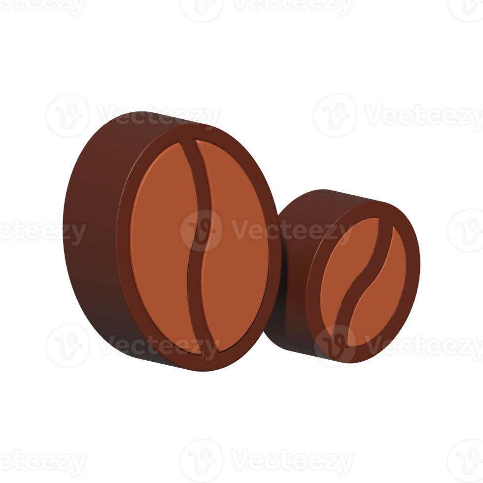 kafé genomskinliga png-tillgångar i 3d-stil png