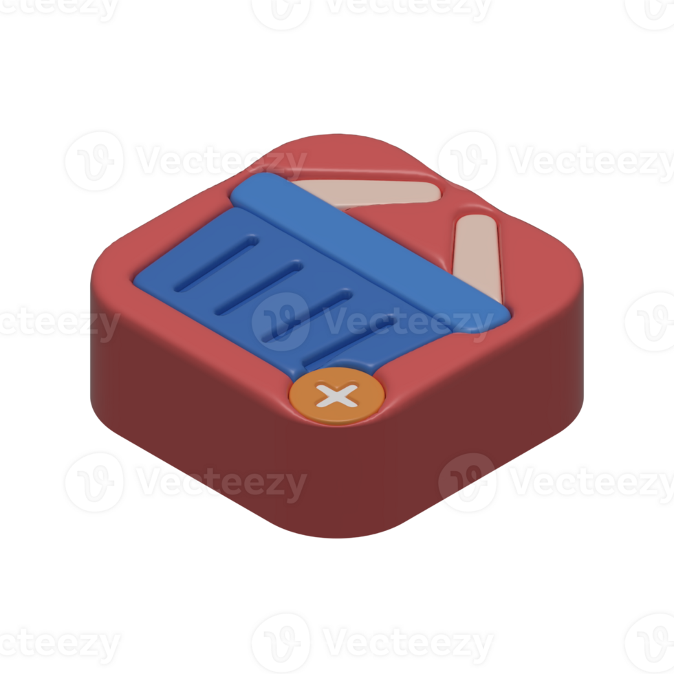 cute 3d assets of food market, perfect for social media, game, website assets and many more png