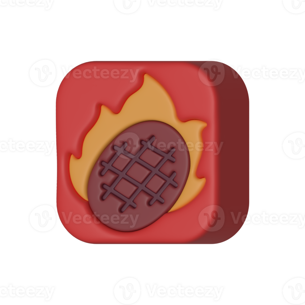 cute 3d assets of food market, perfect for social media, game, website assets and many more png