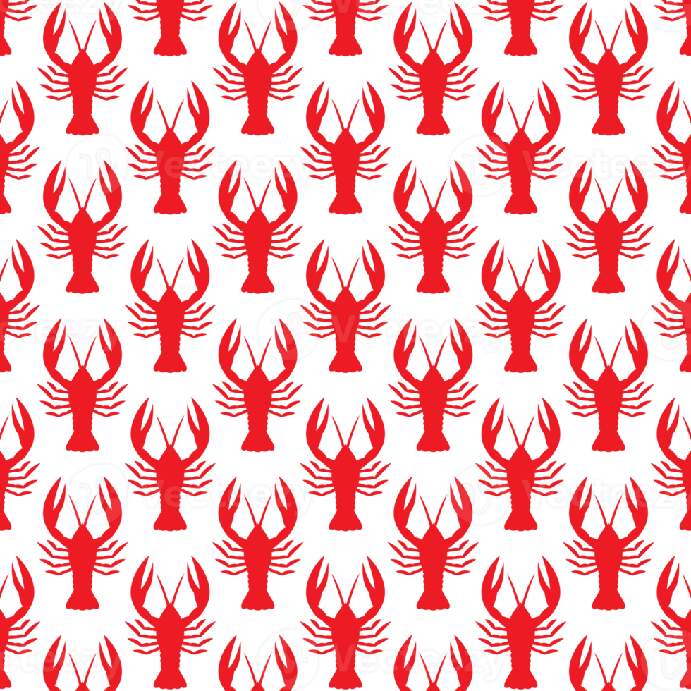 Crawfish pattern background png illustration 8513369 PNG