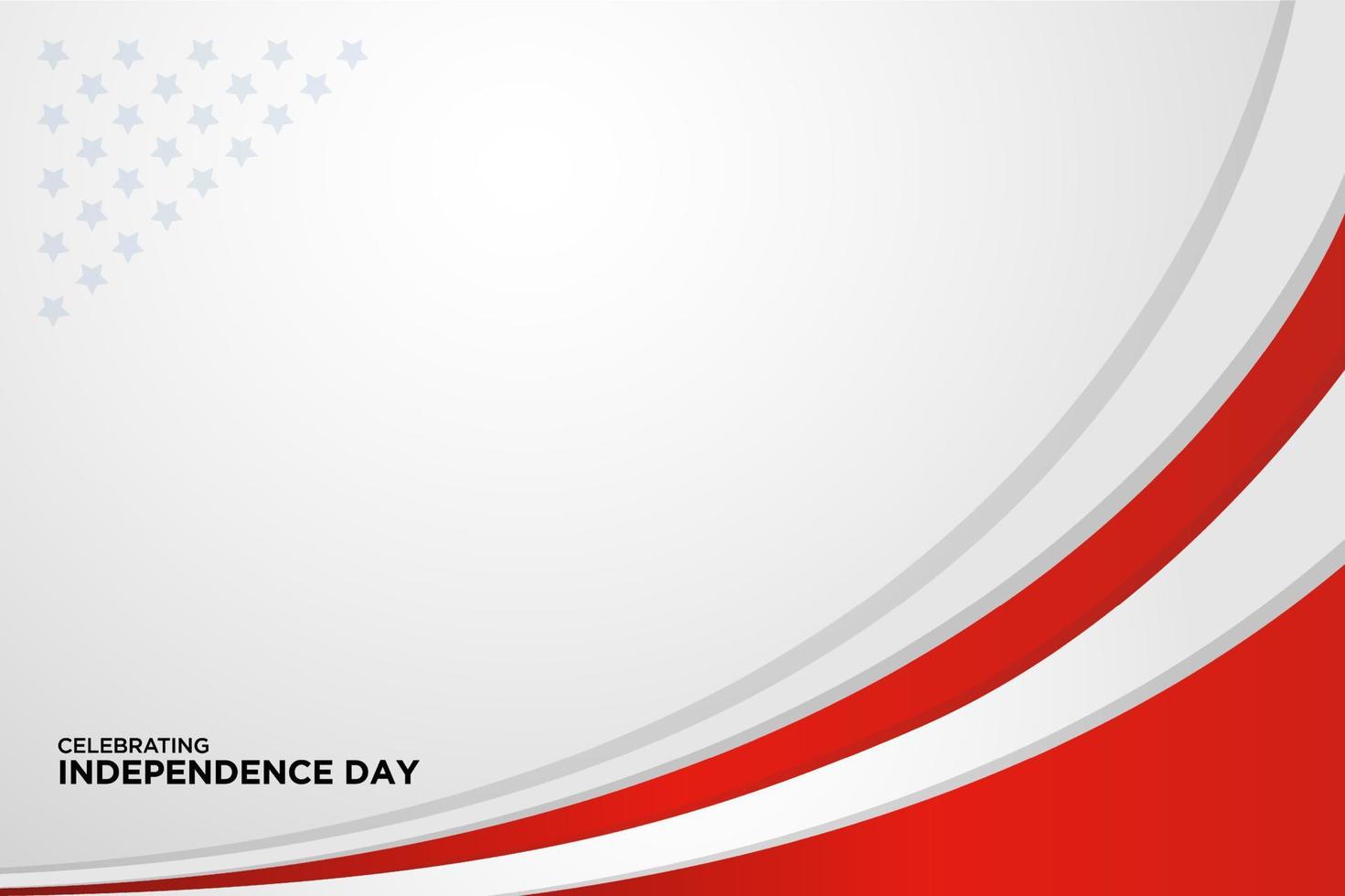 Simple and clean American independence day design background vector