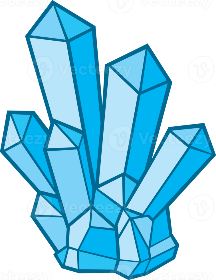 ilustração png de cristal azul