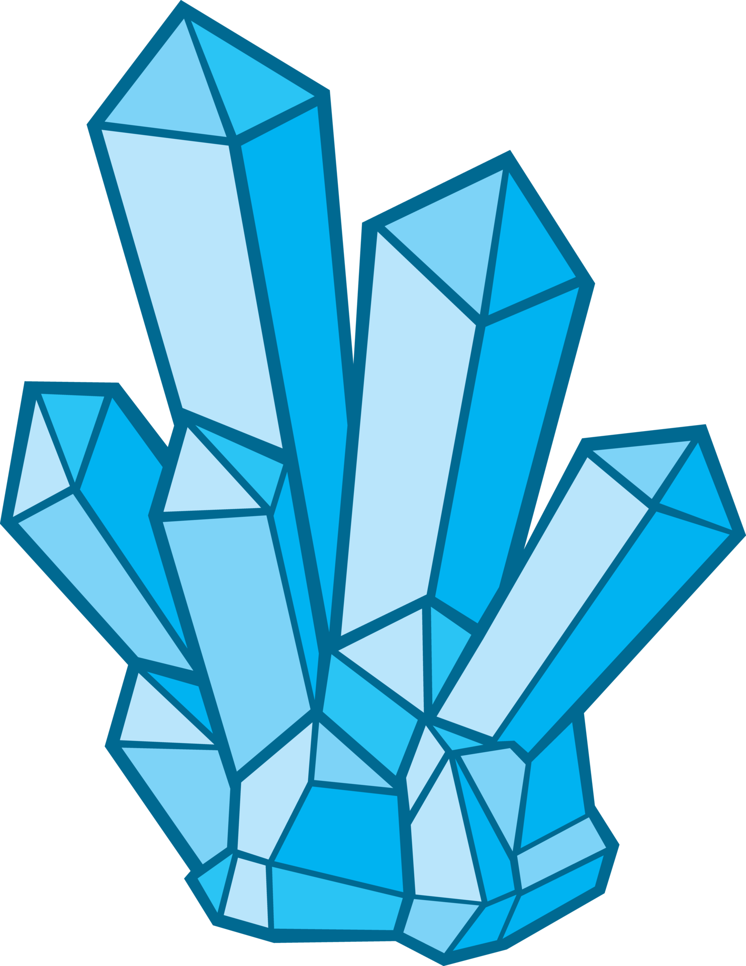 Blue crystal png illustration 8513463 PNG