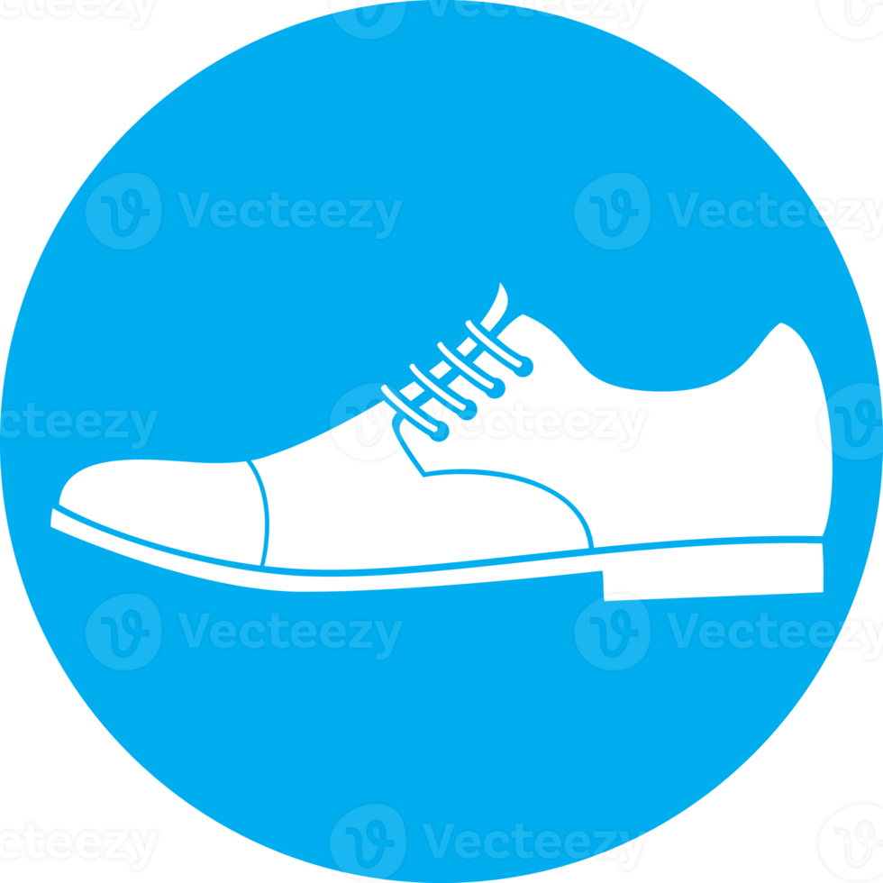 Man shoe flat icon png illustration