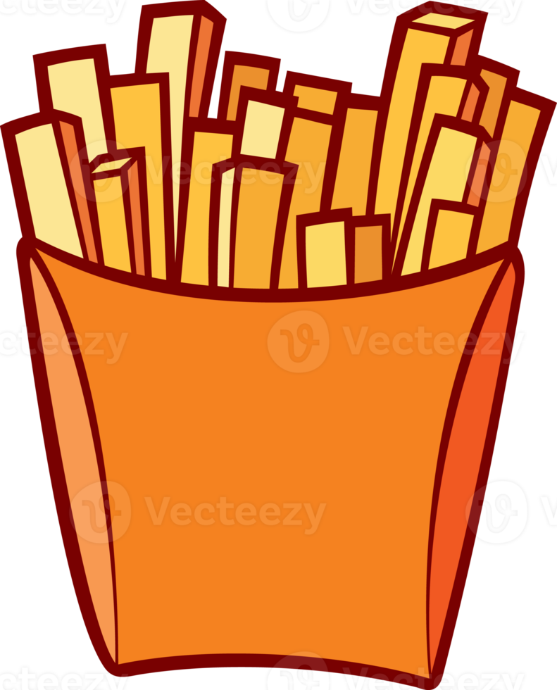 papas fritas png ilustración