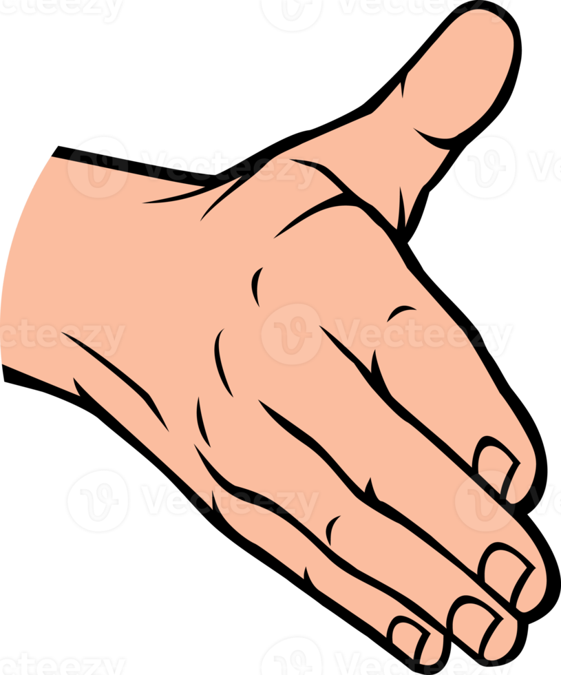 Giving a hand png illustration