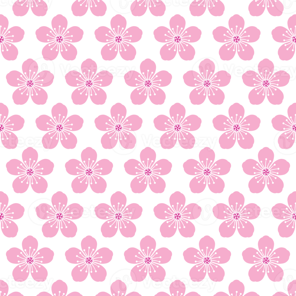 Cherry blossom background pattern png