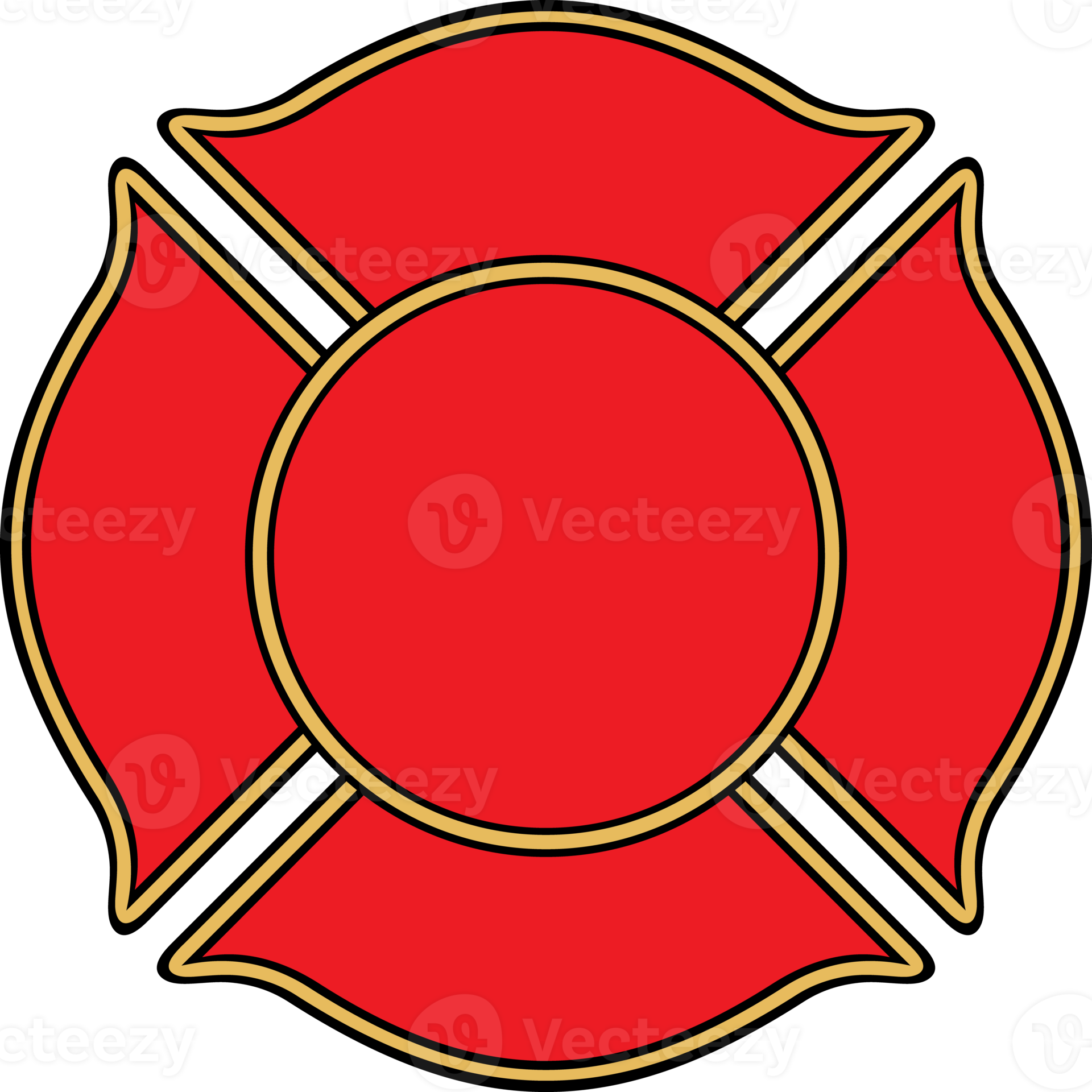 Fire department or firefighters Maltese cross symbol 8513569 PNG
