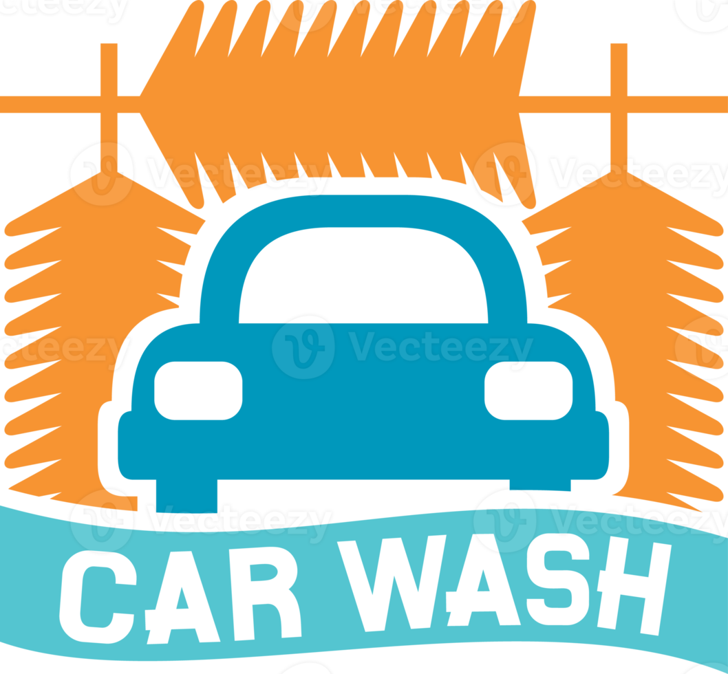 Car wash sign png illustration