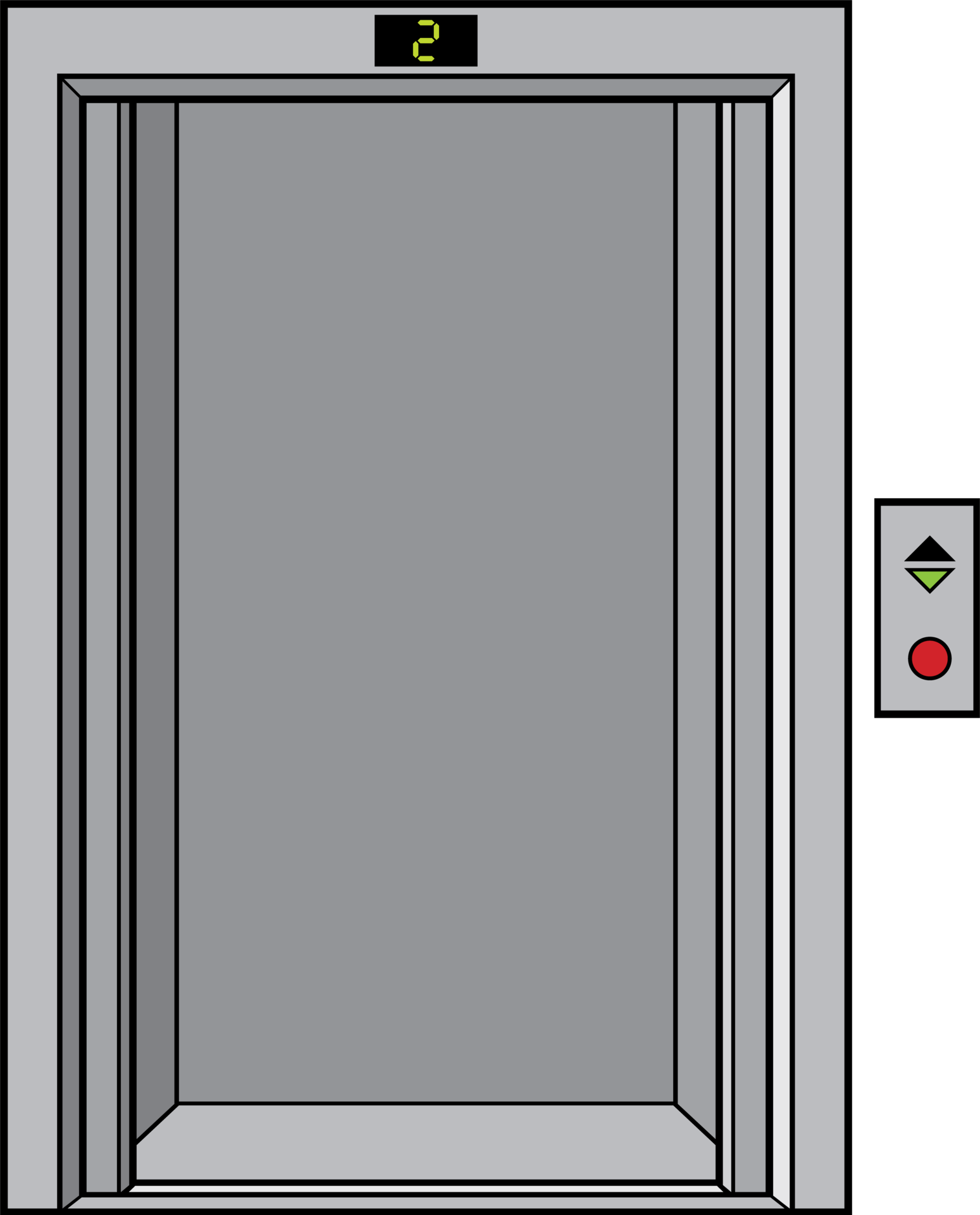 elevator doors clipart