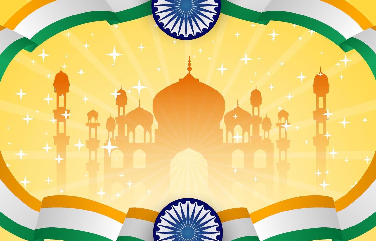 fondo del día de la independencia de la india vector