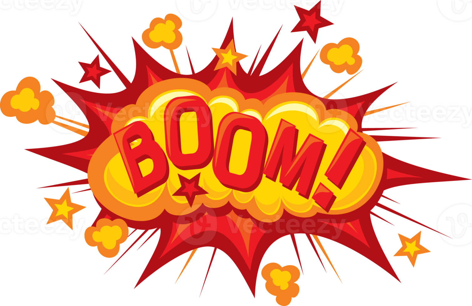 Cartoon - Boom - Comic-Explosion png